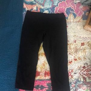 Yumiko cropped leggings in black microfiber